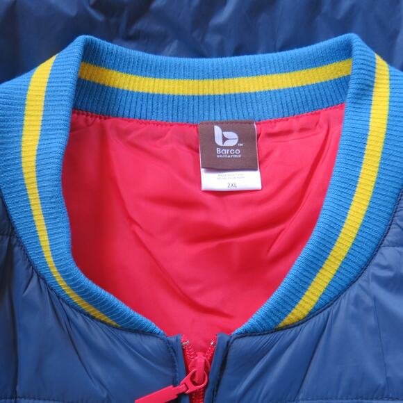 SONIC DRIVE IN Puffer Vest Size 2XL Blue Pockets Logo Uniform Car Hop Zipper - Picture 7 of 9